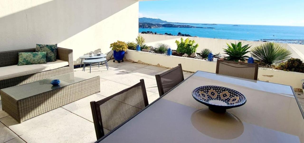 Vue Mer Panoramique - Grande Terrasse Et Piscine Бандоль Екстер'єр фото